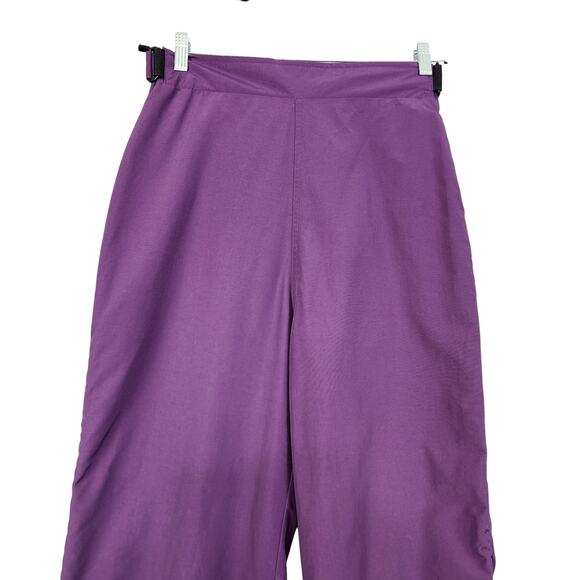 Lands End Womens Vintage Side Zip Snow Pants Size Large Purple Outerwear Nylon - Picture 2 of 14